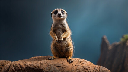 Fototapeta premium Meerkat on a Rock