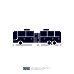 A simple graphic illustration of two train cars connected, representing transportation and rail systems.