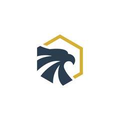 Simple Luxury Eagle Logo vector Illustration