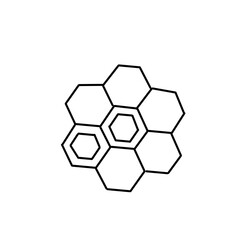 Fototapeta premium Bees Making Honey Icon