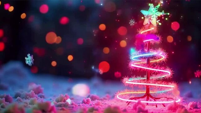 christmas tree with lights