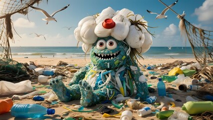 Art of Waste: A Striking Tribute to Sustainability and Awareness