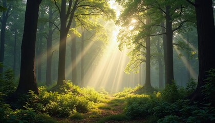 Obraz premium Beauty of nature - Positive environment. Use for presentations, backgrounds, serene places. Nature contact.