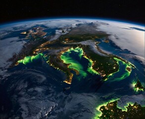 Fototapeta premium the earth in space