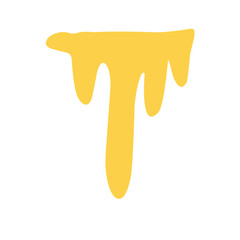 Sweet yellow honey illustration