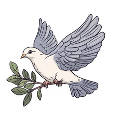 Obraz premium Dove of Peace: A Symbol of Tranquility and Hope