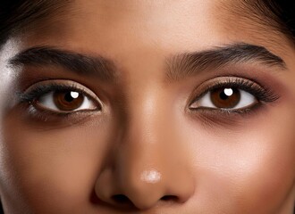 A photograph of beautiful eyes
