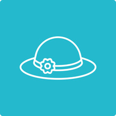 Fototapeta premium Pamela Hat Icon
