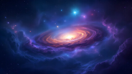 Obraz premium Cosmic and Space-Themed Designs - Starry Skies, Nebulas & Planet Art