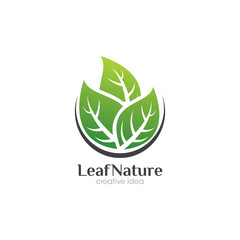 Leaf Creative Concept Logo Design Template