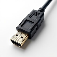 Drone footage: Isolated HDMI cable.