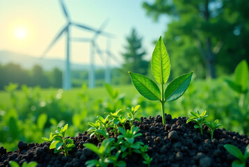 ESG, green energy, sustainable industry. Environmental, Social, and Corporate Governance concept.