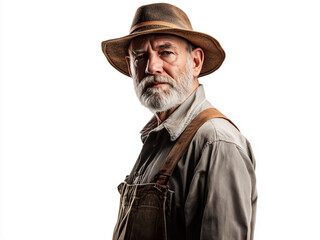 portrait of a man, farmer man, white man smile