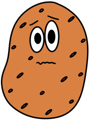 Scared potato