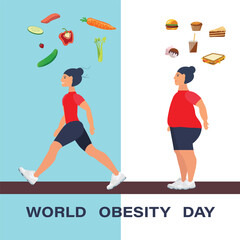 World Obesity Day Vector March 4 Obesity Day Creative Vector