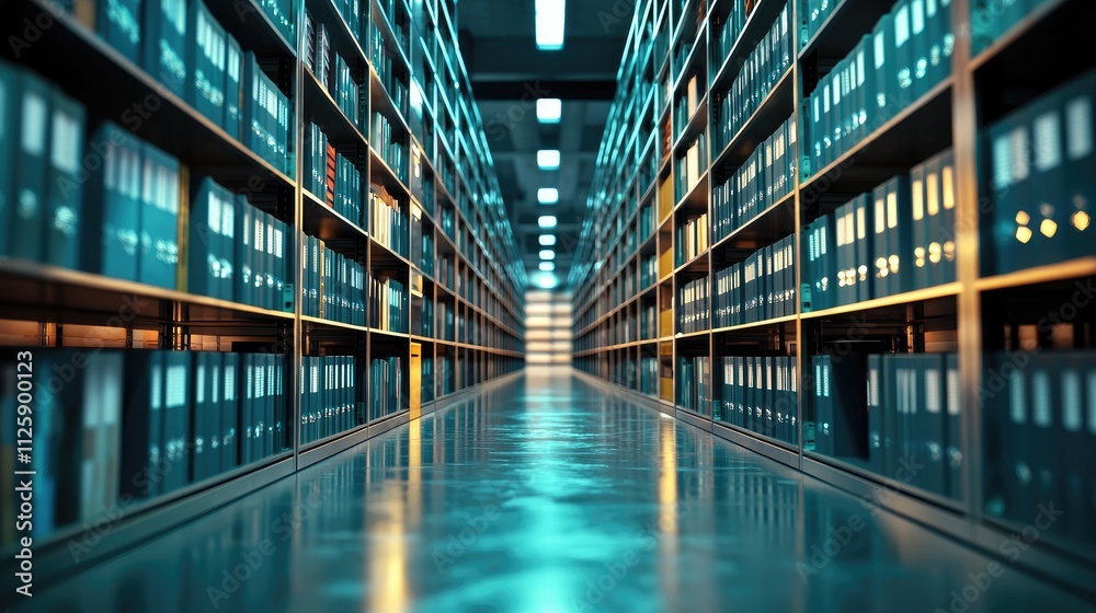 Leinwandbilder the image illustrates a document management system (dms) that optimizes online documentation and fil