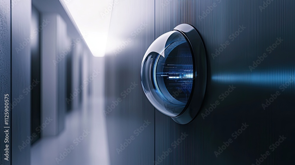 Aufkleber This visual displays a dynamic digital shield securing information, highlighting the importance of privacy in a technology-driven world.