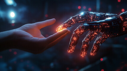 A Futuristic Connection Man Meets Machine