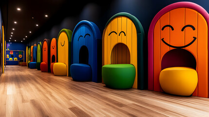 do logo for happy Lee indoor playground