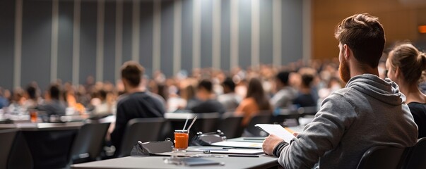 A diverse group of people attending a financial literacy seminar, learning the critical skills necessary for smart investment choices. The image captures the energy and focus of the attendees as they