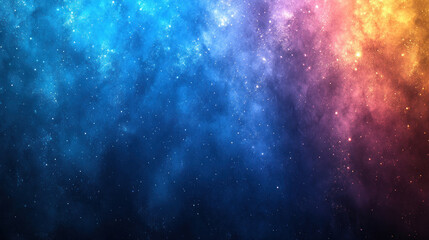 Naklejka premium Blue background with gradient transitions from aqua to indigo, with faint glowing specks