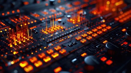 Obraz premium Dynamic Seismograph Readings Showcased on a Cutting-Edge Digital Interface Display