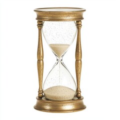 Antique Brass Hourglass Sand Timer Decor (1)