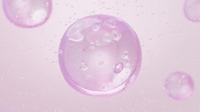 Collagen serum represented by Pink Bubble, firming skin effect