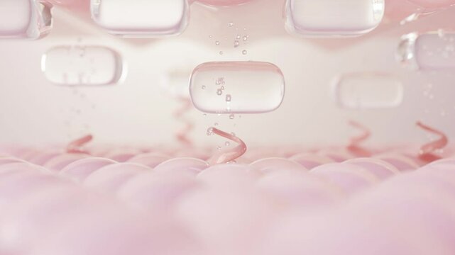 Elastin and Collagen activated by retinol or vitamin C serum, Lifting Wrinkles