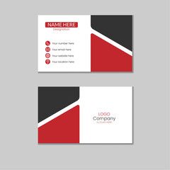 Business card design template.