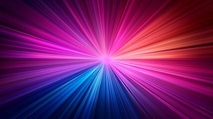 Fototapeta premium Vibrant burst of color rays
