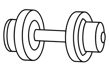 dumbbell isolated on white background