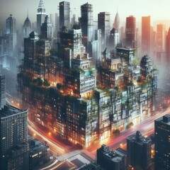 Urban Inspired by the city incorporating elements of architectur