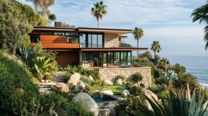 Modern Architecture with Ocean View