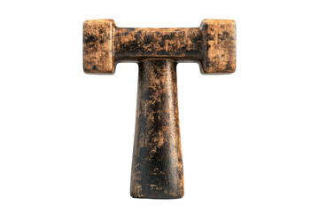 Isolated hammer symbol for industrial use on front view conceptual imagery