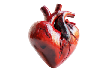 Heart symbol front view graphic design concept for emotions