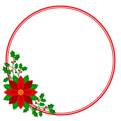 Christmas frame and borders.Hand drawn