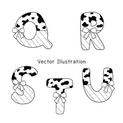 Cow Alphabet Cow Letters Cow Font Animal Font Cow Numbers Cow Skin Alphabet Cow Alphabet Png Digital