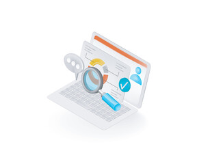 Marketing development analytic business activities concept