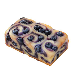 A Captivating Dessert The Swirls of Blueberry Bliss Enticing Your Senses with Creamy Sweetness and Vibrant Natural Coloration