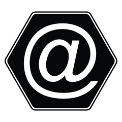 Mention icon. Mention, comment, message, Tag, Reference, social media, text, email, mail, etc. mention icon vector illustration eps 10