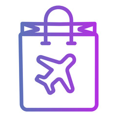 duty free Gradient icon