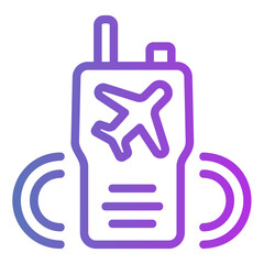 walkie talkie Gradient icon