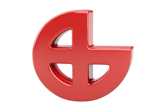 Isolated minus subtract symbol on for graphic design and educational use