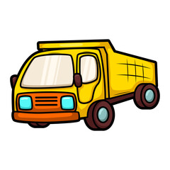 cartoon cute car transportation illustration art