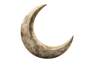 Isolated moon symbol on for artistic design inspiration