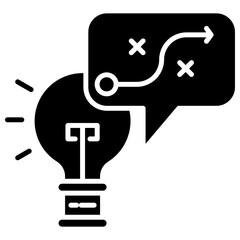 Strategy  Icon Element For Design