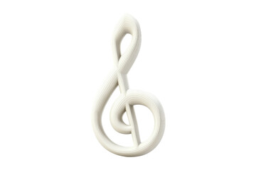 Isolated musical note symbol on for creative projects
