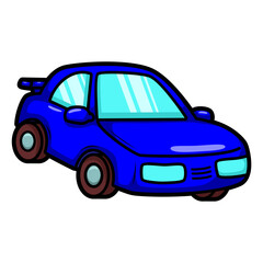 cartoon cute car transportation illustration art