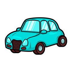 cartoon cute car transportation illustration art